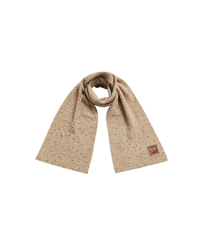 Fable England Women's Taupe Knitted Scarf