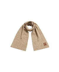 Fable England Women's Taupe Knitted Scarf
