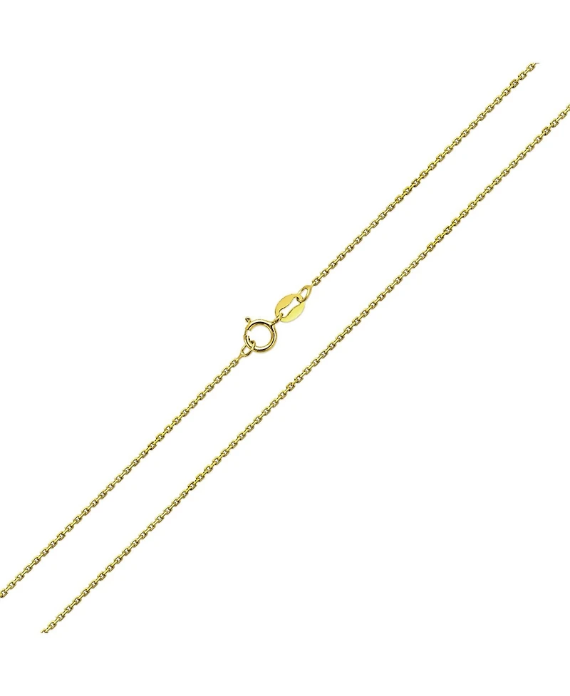 Bling Jewelry 1MM Fine Thin 14k Cuban Cable Link Chain Necklace -Nickel-Free 16, 18 Inch Length