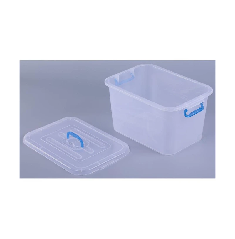 Basicwise Large Clear Storage Container With Lid and
