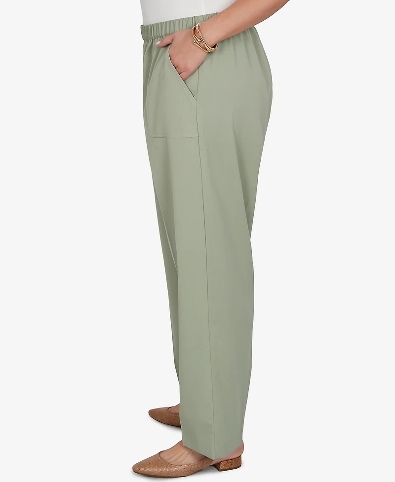 Alfred Dunner Plus Indigo Girls Sage Twill Pants