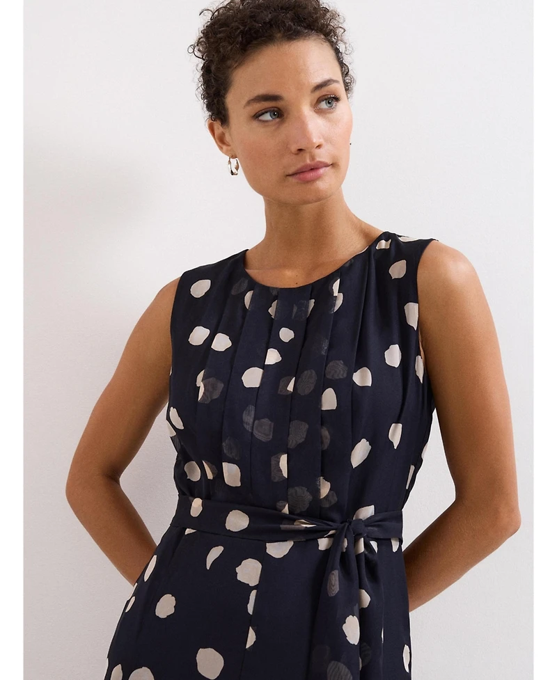 Phase Eight Women's Maxine Spot Tie-Waist Maxi Jumpsuit