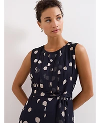 Phase Eight Women's Maxine Spot Tie-Waist Maxi Jumpsuit