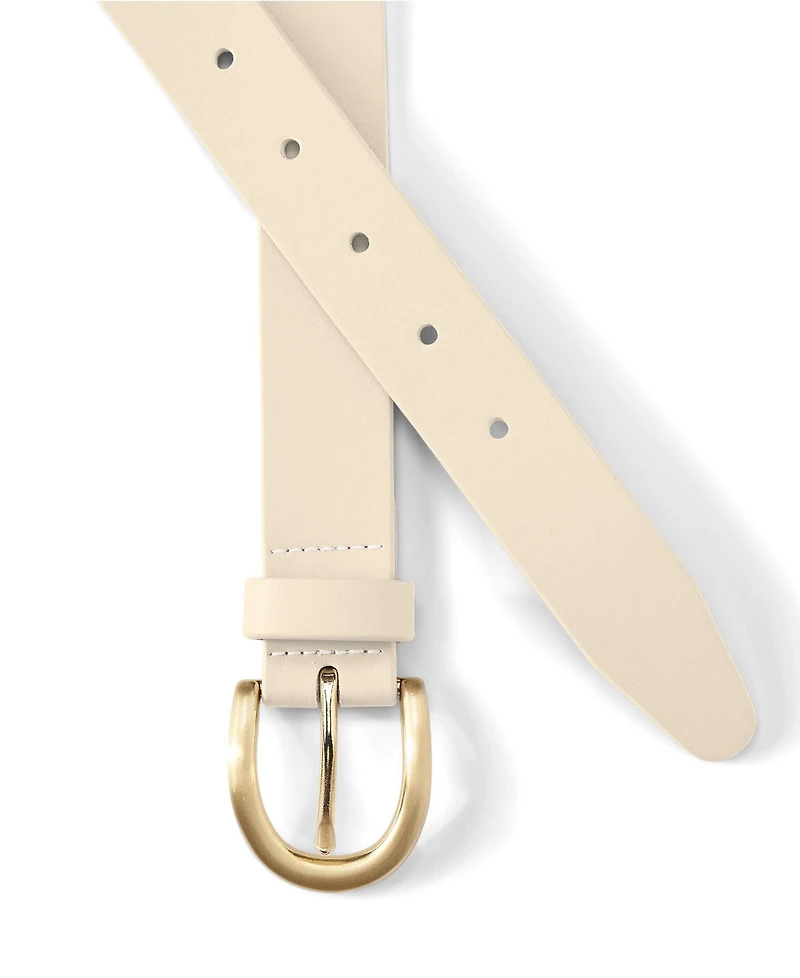 Lands' End Women's Faux Leather Everyday Belt