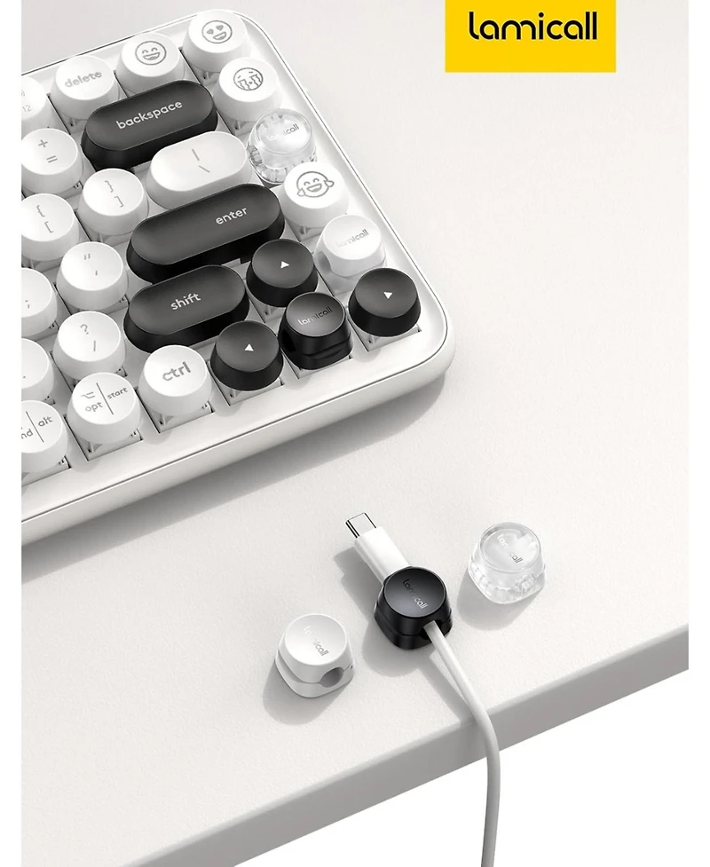 Lamicall 6Pack Desk Cable Management Clips