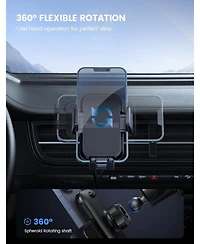 Lamicall Car Air Vent Phone Holder with 4-Lock Stability and Thick Case Friendly Design