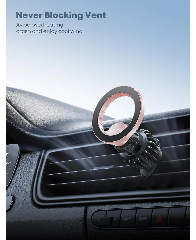 Lamicall Magnetic Car Phone Mount for MagSafe