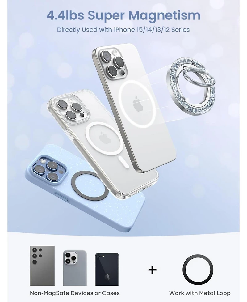 Lamicall Magnetic Phone Ring for MagSafe Grip