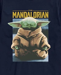 Airwaves Men's The Mandalorian Meditate Child Short-Sleeve Graphic T-Shirt