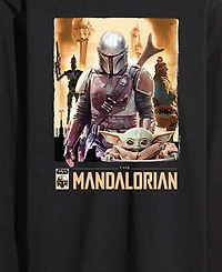 Airwaves Men's The Mandalorian Collage Long-Sleeve Graphic T-Shirt