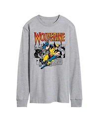 Airwaves Men's Wolverine Comic Pop Long-Sleeve Graphic T-Shirt