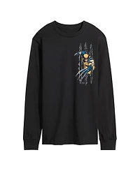 Airwaves Men's Wolverine Slash Long-Sleeve Graphic T-Shirt