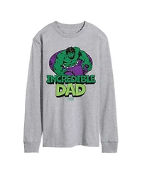 Airwaves Men's The Hulk Incredible Dad Long-Sleeve Graphic T-Shirt