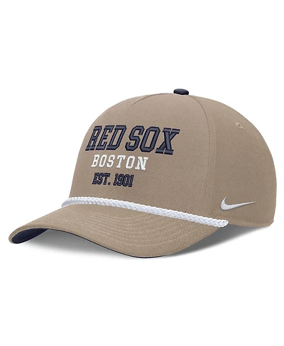 Nike Men's Khaki Boston Red Sox Father's Day Rope Rise Adjustable Hat