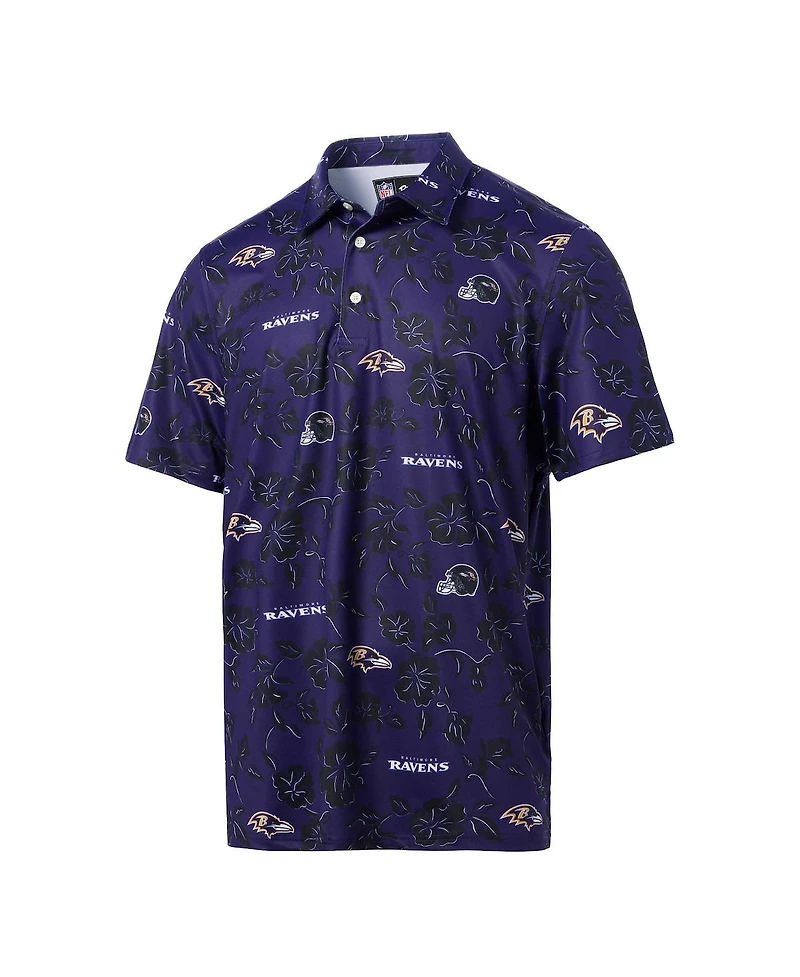 Reyn Spooner Men's Purple Baltimore Ravens Pua Performance Polo Shirt