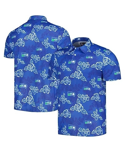 Reyn Spooner Men's Royal Seattle Seahawks Throwback Pua Performance Polo Shirt