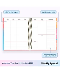 Gnuadz Academic Planner July-June Wirebound Stickers