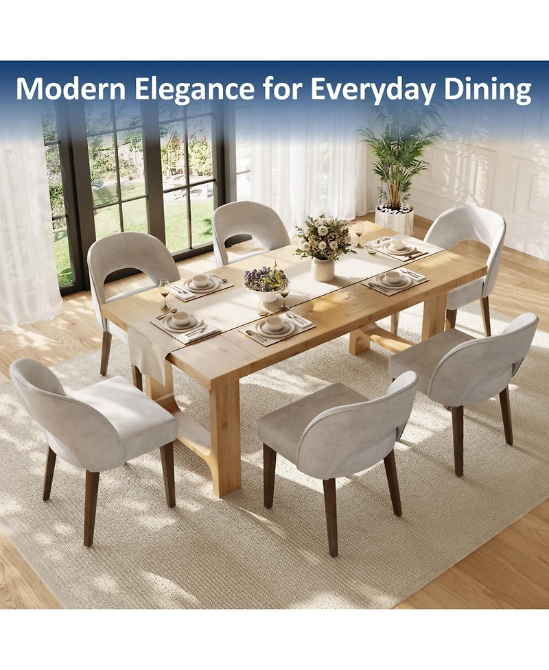 homfan Modern 4-Piece Dining Chair Set