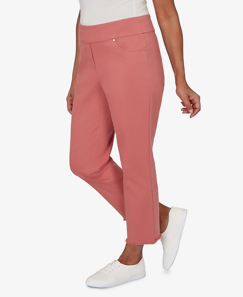 Alfred Dunner Petite Camden Market Rosewood Super Stretch Ankle Pants