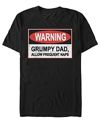 Fifth Sun Men's Warning Grumpy Dad Short-Sleeve T-Shirt