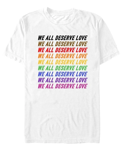 Design By Humans Men's Deserve Love Short-Sleeve T-Shirt