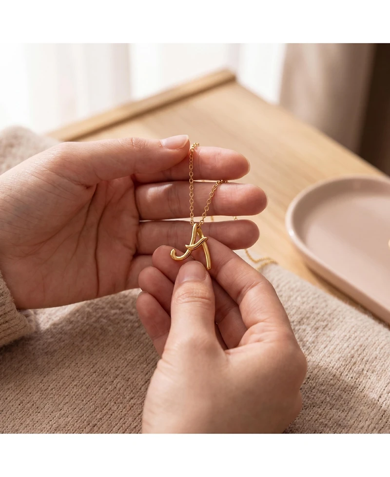 GiGiGirl Stylish 14K Gold Plated Initial Necklace.