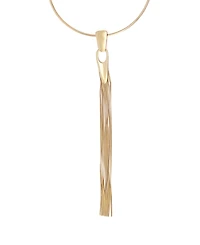 Robert Lee Morris Soho Gold Fringe Wire Collar Necklace