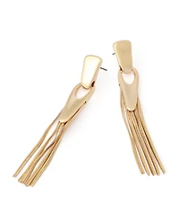 Robert Lee Morris Soho Gold Fringe Linear Earrings