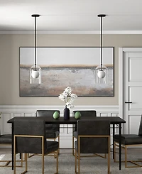 Hudson & Canal Sondre 7.88" Metal ide Double Layer Pendant