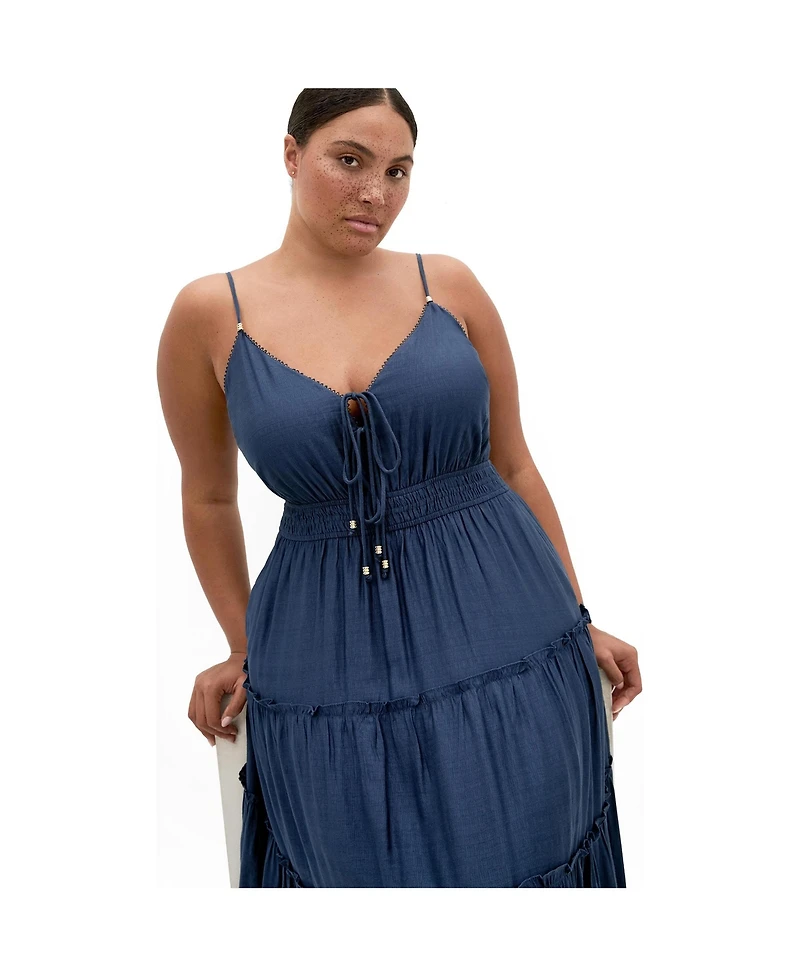 City Chic Women's Aiza Tier Maxi Dress