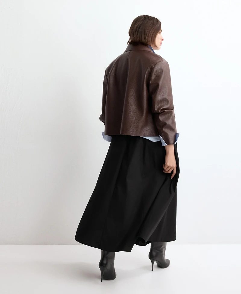 Mango Women's Flared Cotton Skirt