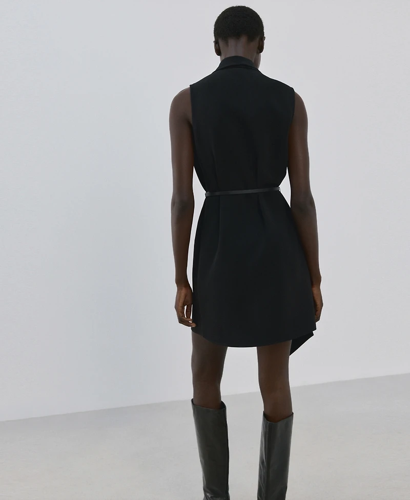 Mango Women's Foulard And Belt Dress