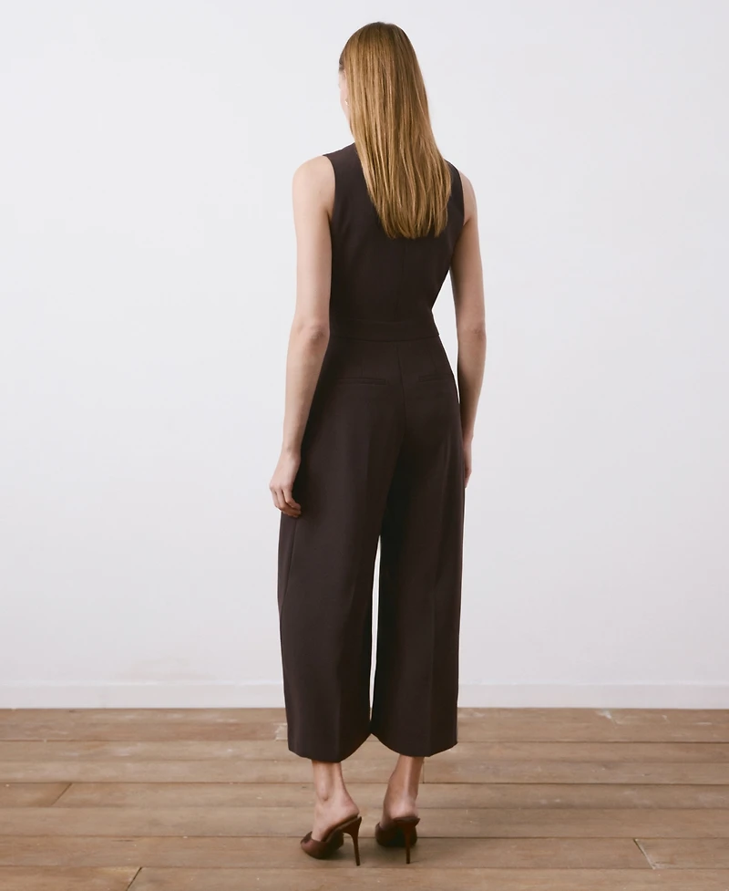 Mango Women's Belt Wrap Jumpsuit