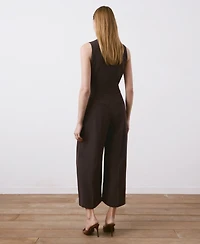 Mango Women's Belt Wrap Jumpsuit