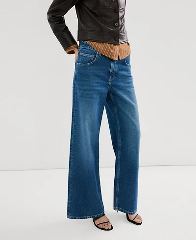 Mango Women's Mid-Rise Straight Jeans