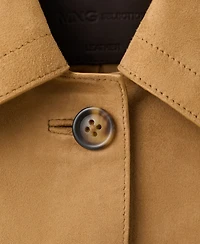 Mango Women's Chest-Pocket Suede Jacket