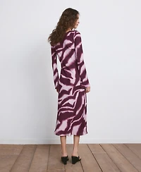 Mango Women's A-Line Animal-Print Dress