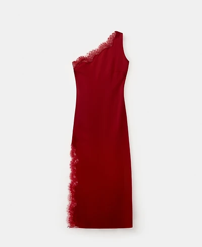 Mango Women's Scarf Asymmetrical Dress