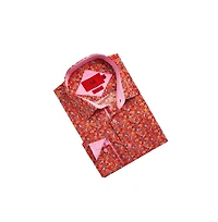 Elie Balleh Men's Slim Fit Paisley Print Button-Down Shirt