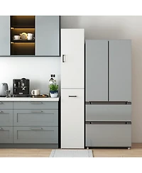 Streamdale Furniture Tall Freestanding Kitchen Pantry Cabinet with 3-Tier Pull-Out Storage Shelf