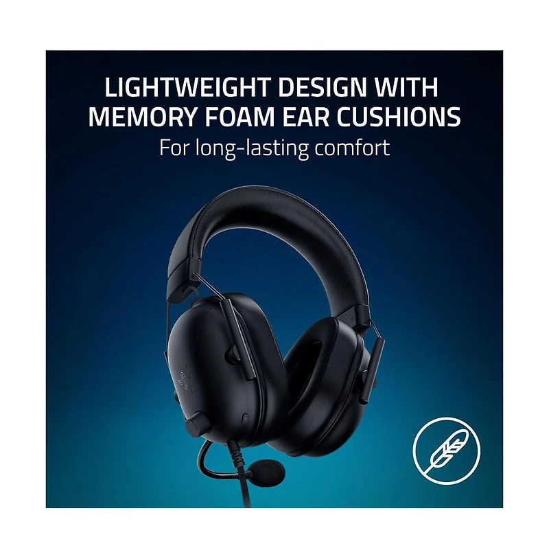 Razer BlackShark V2 X Gaming Headset Wired 3.5mm Noise Isolation Pc / PlayStation 5 - RZ0403241000