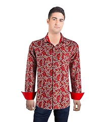 Elie Balleh Men's Slim Fit Paisley Sport Button-Down Shirt