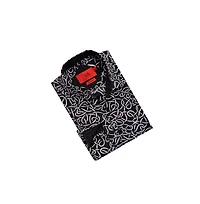 Elie Balleh Men's Slim Fit Swirl Print Shirt