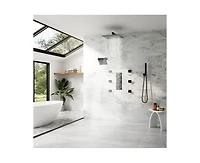 Casainc Rainfall Symphony 4-Function 12inch Dual Shower Head Pressure-Balanced Shower System with Bathtub Spout