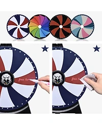 WinSpin Set of 4 Prize Wheel Template Replacement for 12" Spinning Wheel Game