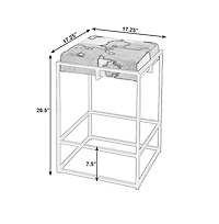 Butler Specialty Stinson 26.5" Seat Height Hair on Hide Counter Stool