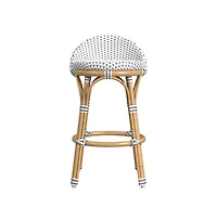 Butler Specialty Inez Seat Height Rattan Low Back Counter Stool