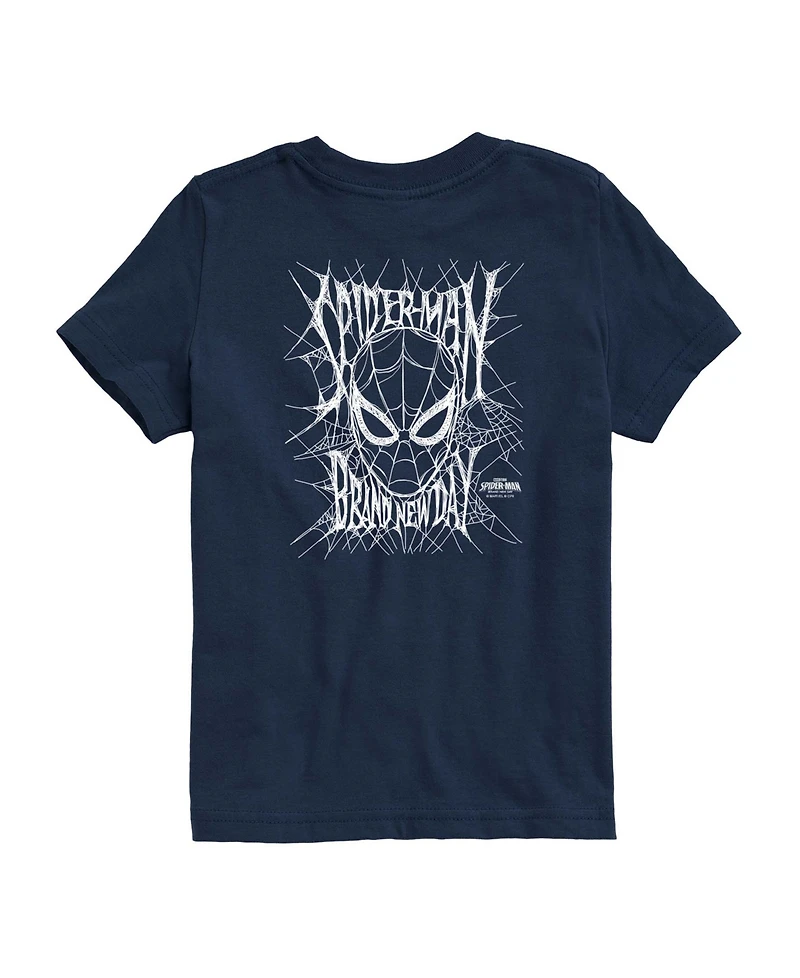 Marvel Boys' 8-20 Brand New Day Web Logo T-Shirt