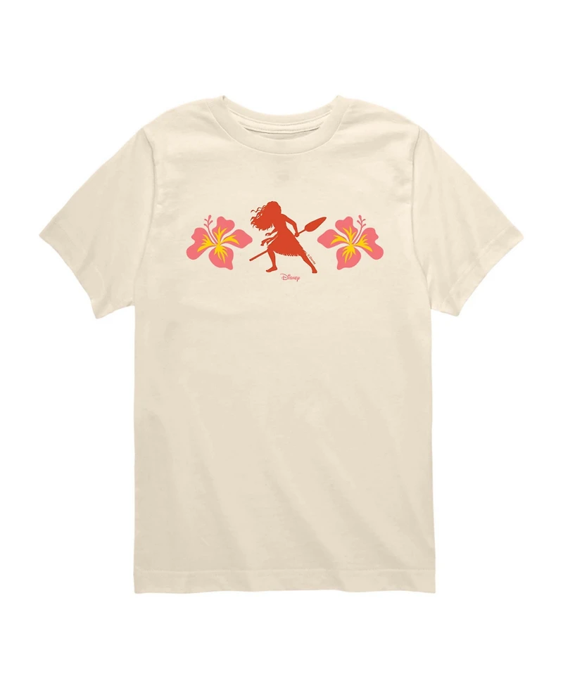 Moana Boys' 8-20 Live Action Montanui Hibiscus Floral Short-Sleeve T-Shirt