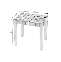 Butler Specialty Kerry Leather Woven Stool